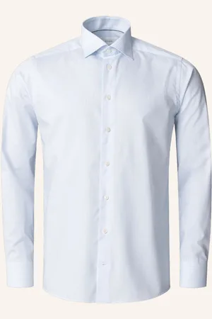 Eton Hemd Baumwolle Tencel™ Lyocell Gestreift Slim Fit