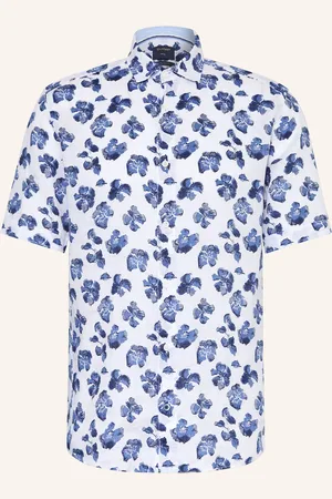 Olymp Kurzarm-Hemd Casual regular fit aus Leinen
