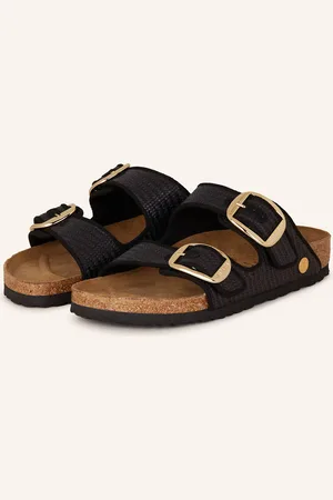 Birkenstock Pantoletten ARIZONA BIG BUCKLE RAFFIA