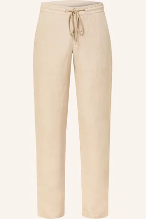 Alberto Leinenhose HOUSE im Jogging-Stil Tapered Fit