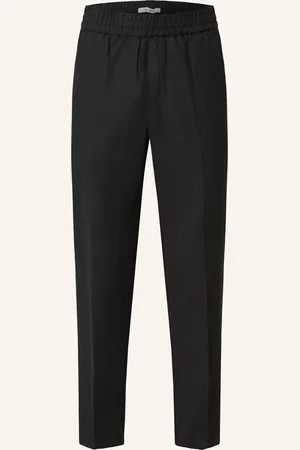 Samsøe Samsøe Hose SMITHY im Jogging-Stil Slim Fit mit Leinen