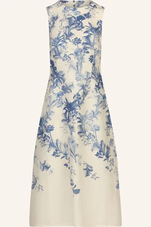 MINT & MIA Langes Leinen Kleid bedruckt