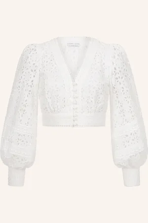 CLAIRE LUISE Bestickte Bluse