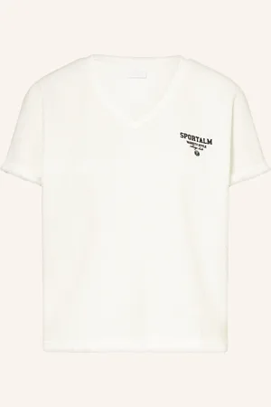 Sportalm T-Shirt im Materialmix mit Glitzergarn