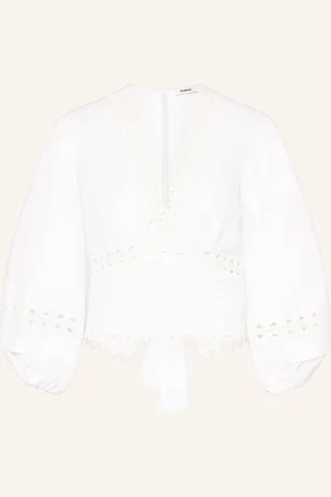 Sandro Cropped-Blusenshirt mit Spitze