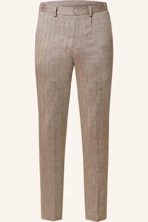 PAUL Anzughose Slim Fit mit Leinen