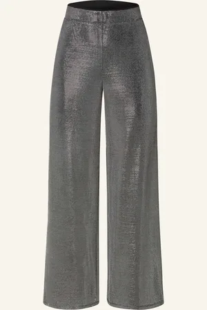 Oui Marlenehose mit Glitzergarn