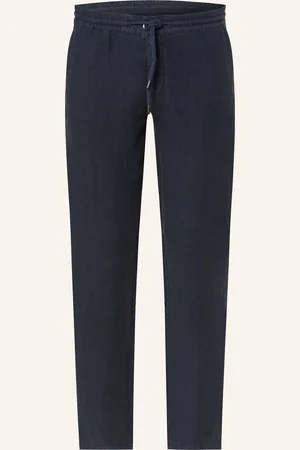Alberto Leinenhose HOUSE im Jogging-Stil Tapered Fit