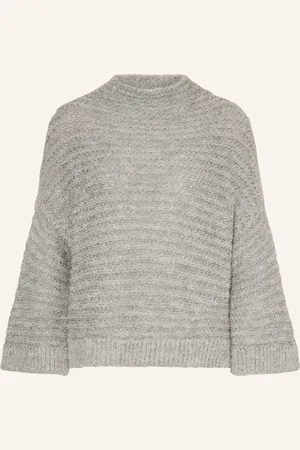 ANTONELLI Bouclé-Pullover CLEMENTE mit Alpaka und Pailletten
