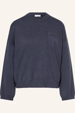 Brunello Cucinelli Cashmere-Pullover mit Schmucksteinen