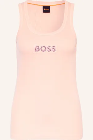 HUGO BOSS Top EMATITE mit Schmucksteinen