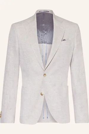 Sand Anzugsakko Slim Fit mit Leinen