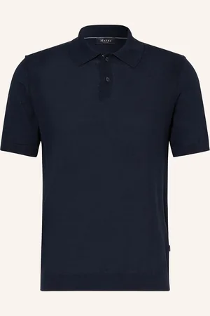 Maerz Piqué-Poloshirt mit Leinen