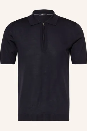 Maerz Strick-Poloshirt aus Merinowolle