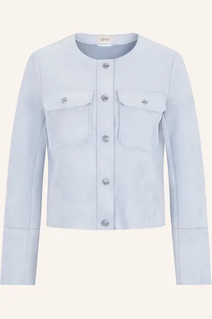 Cartoon Kastenjacke aus Jersey in Lederoptik