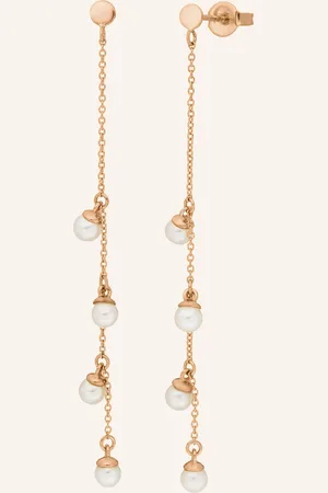 LEAF Ohrringe PERLS aus 14 Karat Roségold