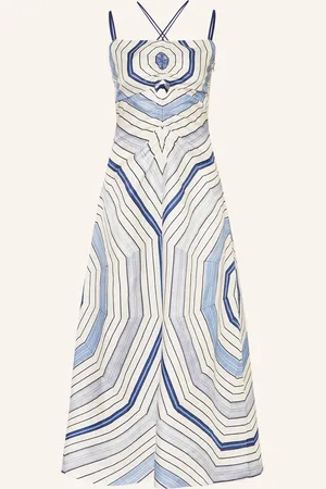 Sandro Kleid mit Leinen und Cut-outs