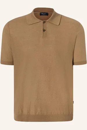 Maerz Piqué-Poloshirt mit Leinen