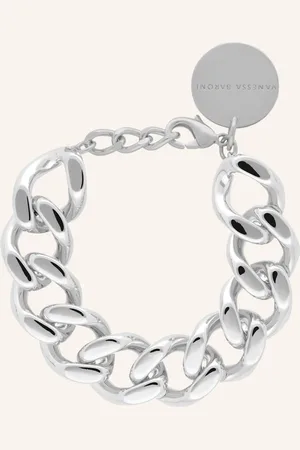 Vanessa Baroni Armband FLAT CHAIN BRACELET SILVER by GLAMBOU