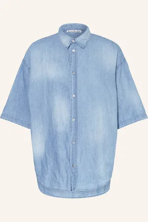 Acne Studios Kurzarm-Hemd Comfort Fit mit Leinen