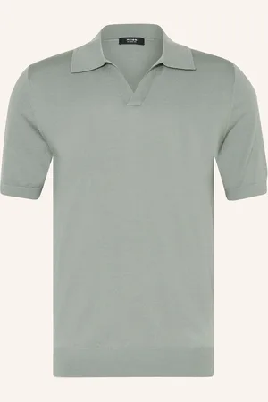 Reiss Strick-Poloshirt aus Merinowolle