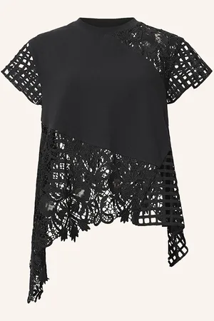 AllSaints T-Shirt ZALA mit Lochspitze