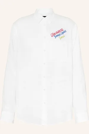Dsquared2 Leinenhemd Comfort Fit