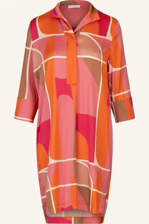 MINT & MIA Kurzes bedrucktes Viskose satin Kleid