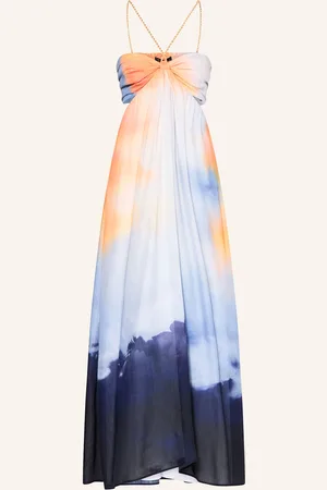 Maje Kleid mit Leinen und Rüschen
