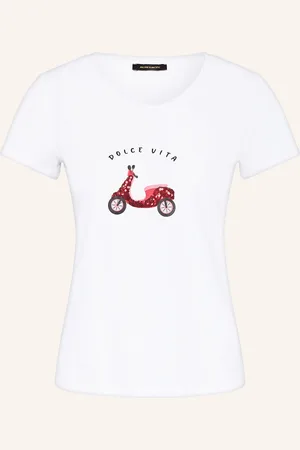More & More T-Shirt mit Pailletten