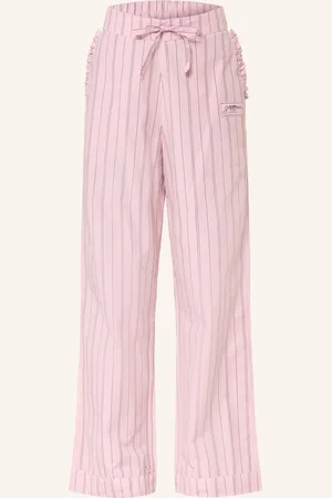 Ganni Hose im Jogging-Stil mit Rüschen
