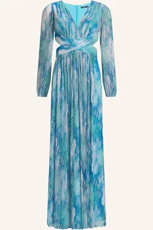 Swing Abendkleid mit Cut-outs und Plissees