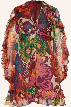 Etro Seidenkleid mit Rüschen