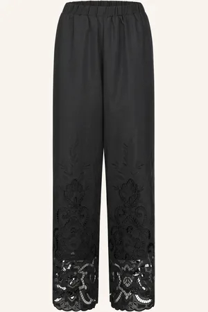 CLAIRE LUISE Hose mit Lochstickerei