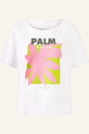 Oui T-Shirt mit Schmucksteinen