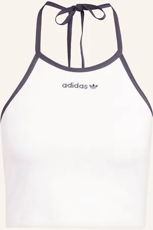 adidas Neckholder-Top TOWEL aus Frottee