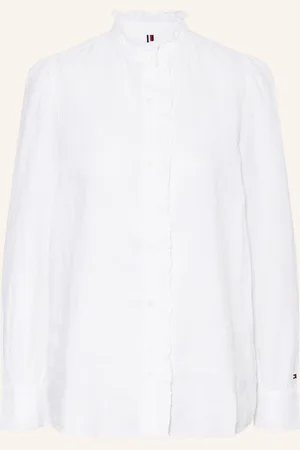 Tommy Hilfiger Bluse aus Leinen mit Rüschen