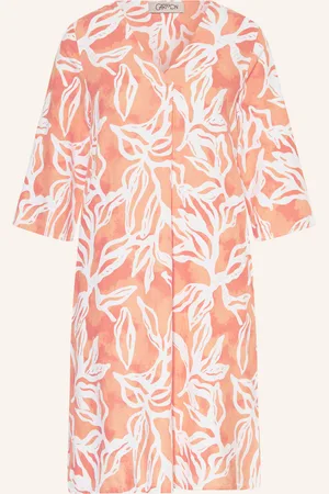 Cartoon Leinenkleid mit 3/4-Arm