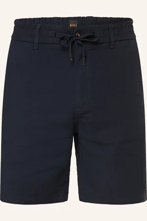 HUGO BOSS Shorts Tapered Fit mit Leinen