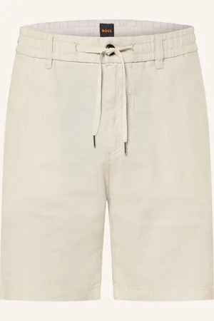 HUGO BOSS Shorts Tapered Fit mit Leinen