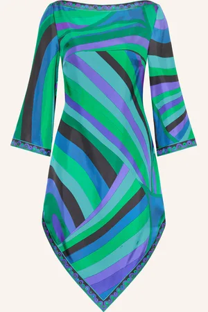 Puccini Seidenkleid mit 3/4-Arm