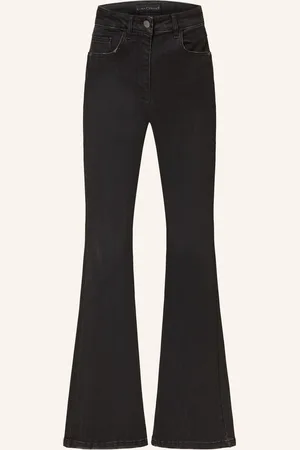 Luisa Cerano Bootcut Jeans mit Schmucksteinen