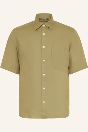 Marc O’ Polo Kurzarm-Hemd Regular Fit aus Leinen