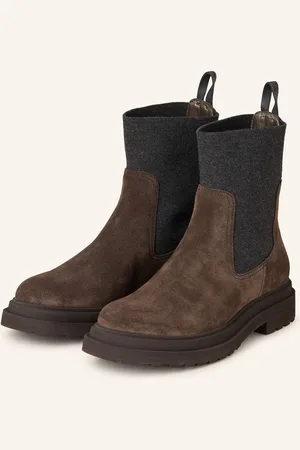 Brunello Cucinelli Chelsea-Boots mit Schmucksteinen