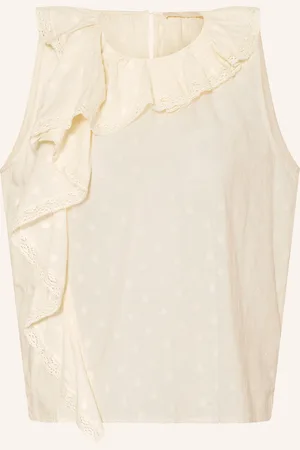 ULLA JOHNSON Blusentop THALIA mit Spitze und Rüschen