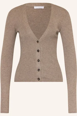 Brunello Cucinelli Strickjacke mit Cashmere und Glitzergarn