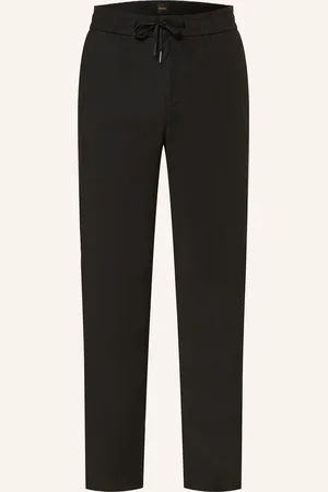 HUGO BOSS Hose SANDERSON Straight Fit mit Leinen