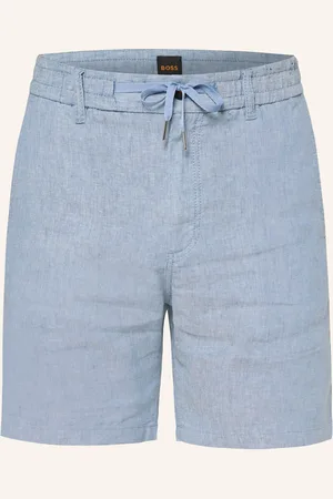 HUGO BOSS Shorts Tapered Fit mit Leinen