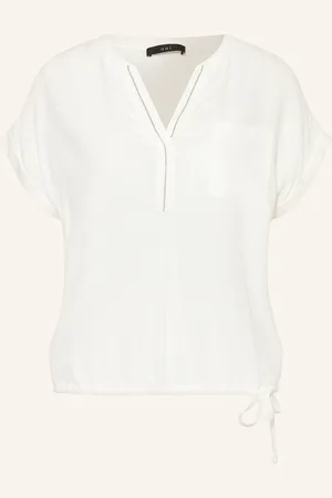 Oui Blusenshirt mit Schmuckperlen