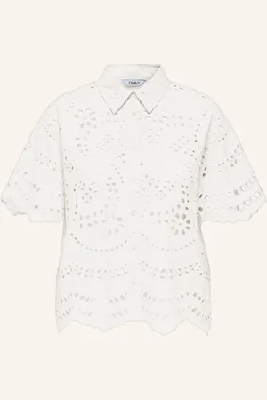 ONLY Bluse aus Lochspitze